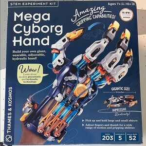 Thames & Kosmos Mega Cyborg Hand STEM Kit - Blue and Orange